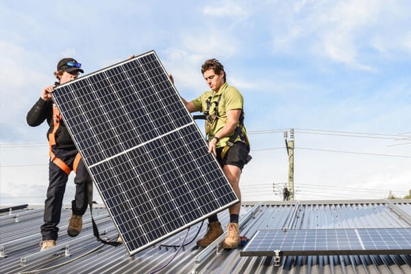 Installing solar panels